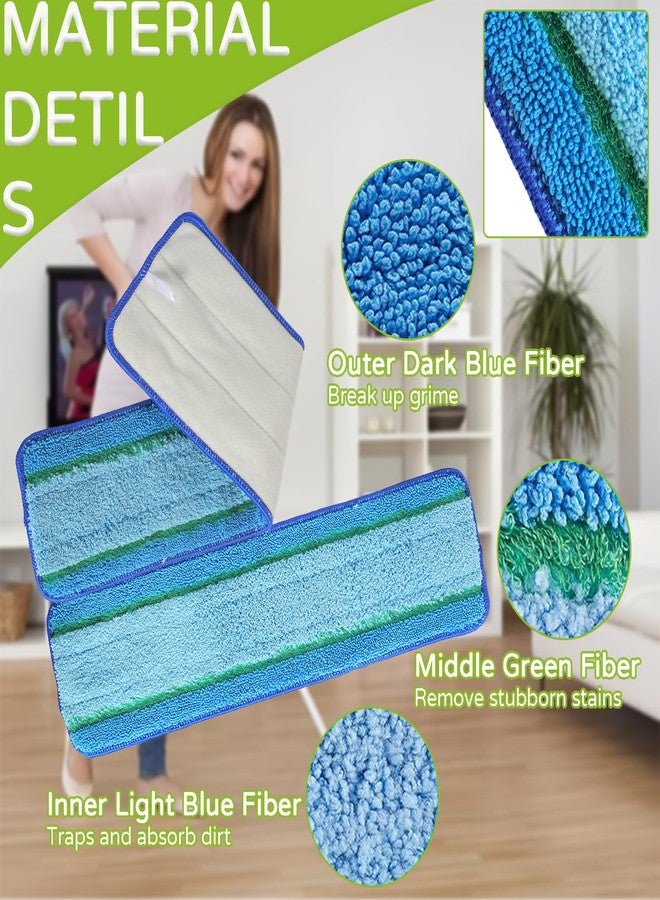 EPLZON 3 Pack Washable & Reusable Microfiber Deep Cleaning Pads for Bona Family of Mops Replacement 18 Inch Used for Hard Surface Floors Cleaning - Image 4